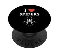Small cute Spider funny quote i love Spiders PopSockets PopGrip Adesivo
