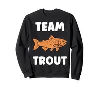 Small Cute Trouts Simple Minimalist Fish Simple Team Trout Felpa