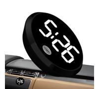 Small Dashboard Digital Clock - Round Touch Control Digital Clock | Vehicle Vent Watch, Digitals Clocks For Car Dashboard, Automotive Night Watch For Travel Rv Camping Road Trip Truck Suv Van Rv