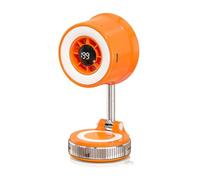 Small Desk Fan 360 Degree Adjustable - LED lights 199 Speeds Portable Desk