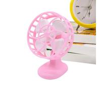 Small Desk Fan - Fake Decor Miniature, Table Fan with Realistic Design, Doll House Display, Miniature Accessory, Home Decor Tool for Home Bedroom Living Room Art Studio Office Cafe
