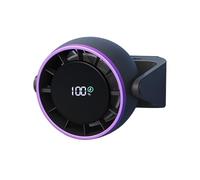 Small Desk Fan - LED Display Rechargeable Quiet Cooling | Portable Personal Table Fan With Touch Control & Large Battery | For Bedroom Office Camping Beach Gift