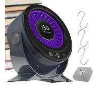 Small Desk Fan - Rotatable Head Digital Display Appliance for Study Bedroom | 150-Speed Stepless with Air Blower, Intelligent Air Circulation Machine for Dorm Room Table Cooler, 6.69x3.54x8.27 inch