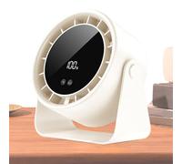 Small Desk Fan, Table Fan, Touch Control, Long Lasting Ricaricabile Power, Silent Cooling Device for Travel, Outdoor, Workplace, Camping, Room, Hand Use, 6.69 x 6.81 x 3.39 in