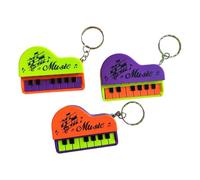 Small Desktop Piano Keychain Music Game Machine Colorful Bag Children Educational Toy Toy Pendant Music Toychain