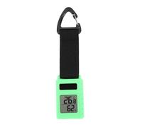 Small Digital Hygrometer Indoor Thermometer Backpacking Hiking Travel Thermometer with Carabiner Clip Digital Room Indoor Travel Mountaineering Vehicle Pendant Keychain