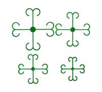 Small Double-Hook Plant Clips - Garden Stem Support Accessories, Plaants Holders for Potted and Outdoor Plants | Perfect Ideal Suitable for Gardens Backyard Farm Balcony Greenhouse Planter Pots