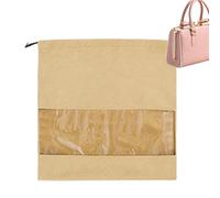 Small Drawstring Bags - Dust Storage Pouches, Soft Drawstring Organizer | Transparent Window Dust Cover System, Elegant Storage Pouch Solution for Daily Accessories Jewelry Clothing Travel Use