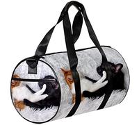 Small Duffel Bags Sports Tote Bag for Yoga,Cat dog sleeping,Outdoor Fitness Bags Carry on Bag