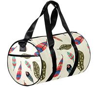 Small Duffel Bags Sports Tote Bag for Yoga,Colorful Feather,Outdoor Fitness Bags Carry on Bag