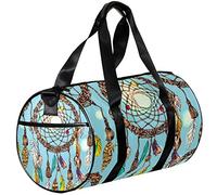Small Duffel Bags Sports Tote Bag for Yoga,ethnic feather dreamcatcher,Outdoor Fitness Bags Carry on Bag
