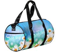 Small Duffel Bags Sports Tote Bag for Yoga,flowers spring daisy,Outdoor Fitness Bags Carry on Bag