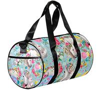 Small Duffel Bags Sports Tote Bag for Yoga,horse flower flamingo,Outdoor Fitness Bags Carry on Bag