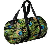 Small Duffel Bags Sports Tote Bag for Yoga,peacock feather,Outdoor Fitness Bags Carry on Bag