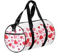 Small Duffel Bags Sports Tote Bag for Yoga,valentines day pink and hearts,Outdoor Fitness Bags Carry on Bag