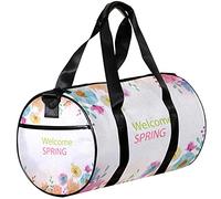 Small Duffel Bags Sports Tote Bag for Yoga,welcome spring,Outdoor Fitness Bags Carry on Bag