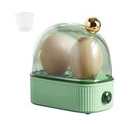 Small Egg Cooker,Egg Steamer, Mini Electric Egg Cooker for 2 Eggs, 360° Fast Steam Egg Cooker,Lovely & Compact Design for Quick Egg Cooking, Perfect for Dormitory, Household (green)