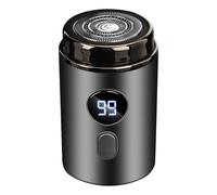 Small Electric Shaver, Travel-Sized Beard Trimmer, Face Shaving Kit, 1.77x2.95 inches Rechargeable Face Trimming, Compact Design Quick Charge for Dad, Travel, Home