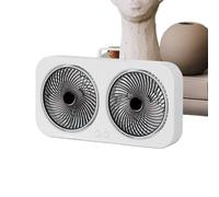 Small Fan, Double Headed Personal Cooler, USB Ricaricabile e Hangable Design with Powerful Cooling for Bedroom, Dorm, Palestra, Nursery, Beach, Tent, Travel, 1000mAh-1200mAh