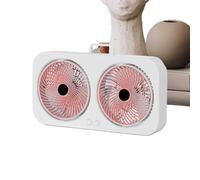Small Fan, Double Headed Personal Cooler, USB Ricaricabile e Hangable Design with Powerful Cooling for Bedroom, Dorm, Palestra, Nursery, Beach, Tent, Travel, 1000mAh-1200mAh
