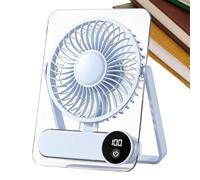 Small Fan for Desk | 1200mAh Rechargeable 100 Speeds Digital Display