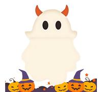 Small Figurines for Phone, Halloween Ghost Mini Figures, Peel-And-Stick Decorations Smartphone, Tablet, Car Dashboard, Cute Halloween Accessories Men And Women Kids Adult More