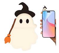 Small Figurines for Phone, Halloween Ghost Mini Figures, Peel-And-Stick Decorations Smartphone, Tablet, Car Dashboard, Cute Halloween Accessories Men And Women Kids Adult More