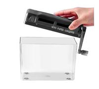Small Filer - Shredder manuale per la scrivania in ufficio | Macchina di distruzione del file compatto, forniture per ufficio per adulti, studenti, insegnanti, aule scolastiche, fatture