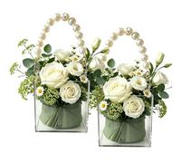Small Flower Basket Crafted From Clear Acrylic Serves As An Elegant Box For