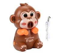 Small Food Fan - 3.86 Inches, USB Rechargeable Cooling Fan, Cute Monkey Cup Chiller | Portable Drink Cooler For Coffee Tea Milk Food, Home Office Kitchen Travel Use