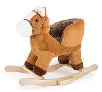 Cavallo a dondolo piccolo con supporto marrone