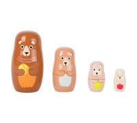 Small Foot 10621 Matrjoschka Bear Figures Made of Wood in Four Different Sizes a
