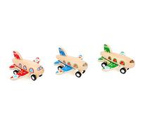 Small Foot 10688 Aeroplano con Carica in Legno e 3 Varianti