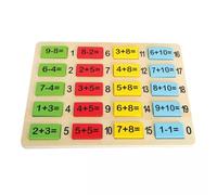 Small Foot- Tessere con Operazioni Matematiche in Legno Colorato, Multicolore, Small, 10716