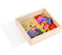 Small Foot 10731 Magnetic Numbers in A Wooden Box, 40 Numbers of 0-9 in A Colouf