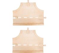 small foot 10810 Set stradale con raccordo a T in legno, 2 parti, compatibile con tutte le comuni ferrovie in legno, a partire da 3 anni di età