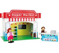 Small Foot 10853 - Casa da Gioco Supermercato in Legno