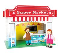 Small Foot 10853 - Casa da Gioco Supermercato in Legno