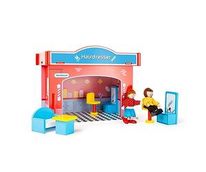 Small Foot 10856 - Casa da Gioco Parrucchiere in Legno