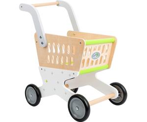 small foot 11161 Wooden shopping trolley, accessory for shop and role play, from