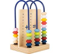 small foot 11165 Piccolo anello di calcolo "Educate" in legno, con perline per addizione e sottrazione, a partire da 6 anni.