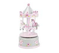 Small Foot 11230 Carillon per Bambini giostra dei Cavalli, in Legno, con Melodia, Ideale Come Ninna Nanna