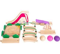 Small Foot 11379 Pista biglie Junior Parcogiochi in Legno, con Elementi Flessibili, incl. biglie, per Bimbi dai 18 Mesi