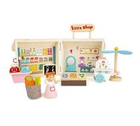 Small Foot 11393 Play Store, Convenient Wooden case, Ideal for Trips Toys, Multi