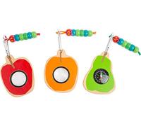 Small Foot 11521 Bruco Maisazio Display Accessori per esploratori, Legno, 3 Diversi con moschettone