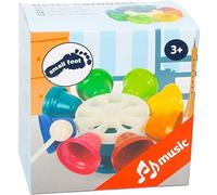 Small Foot Design Sonaglio campanelle 11694 – colorato con supporto, 8 pezzi e 8 canzoni, da 3 anni