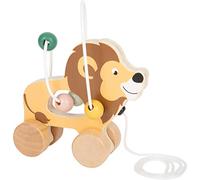 Small Foot 11705 Lion with Motor Skills Bow Safari, Pull-Along and Sliding Toy M