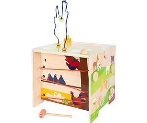 Small Foot 11733 Dado motricità Vita di Campagna in Legno, con Gioco Activity, Gioco ad Incastro ECC, da 1 Anno in su