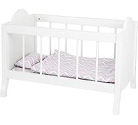 Small Foot 11778 Letto per Bambole con Le sponde Alte, con Materasso Morbido, Coperta, Cuscino e Lenzuola, dai 3 Anni Toys