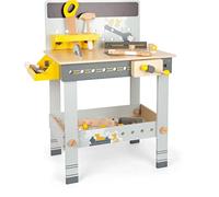 Small Foot 11806 Banco da Lavoro Minilavoratori in Legno, con Utensili, numerosi Accessori e Set di Viti, dai 3 Anni Toys, Small
